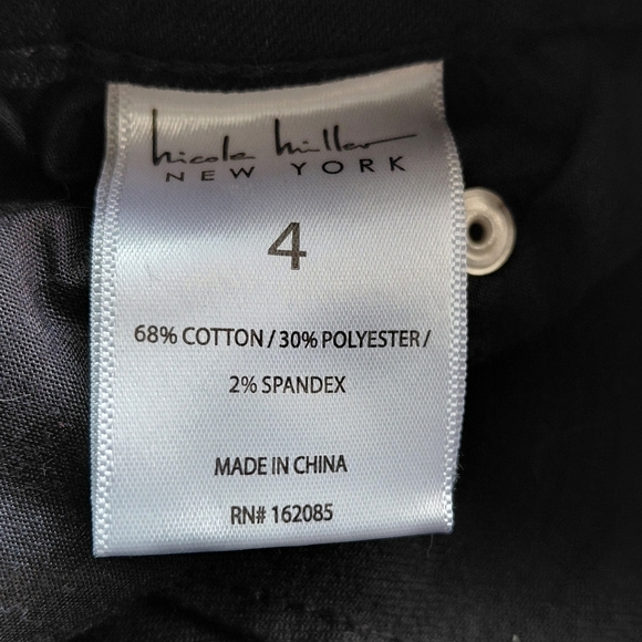 Nicole Miller Black Cargo High Rise Pants - Picture 7 of 8